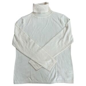 Pendleton Merino Wool Turtleneck‎ Sweater Ivory NWT Women's M